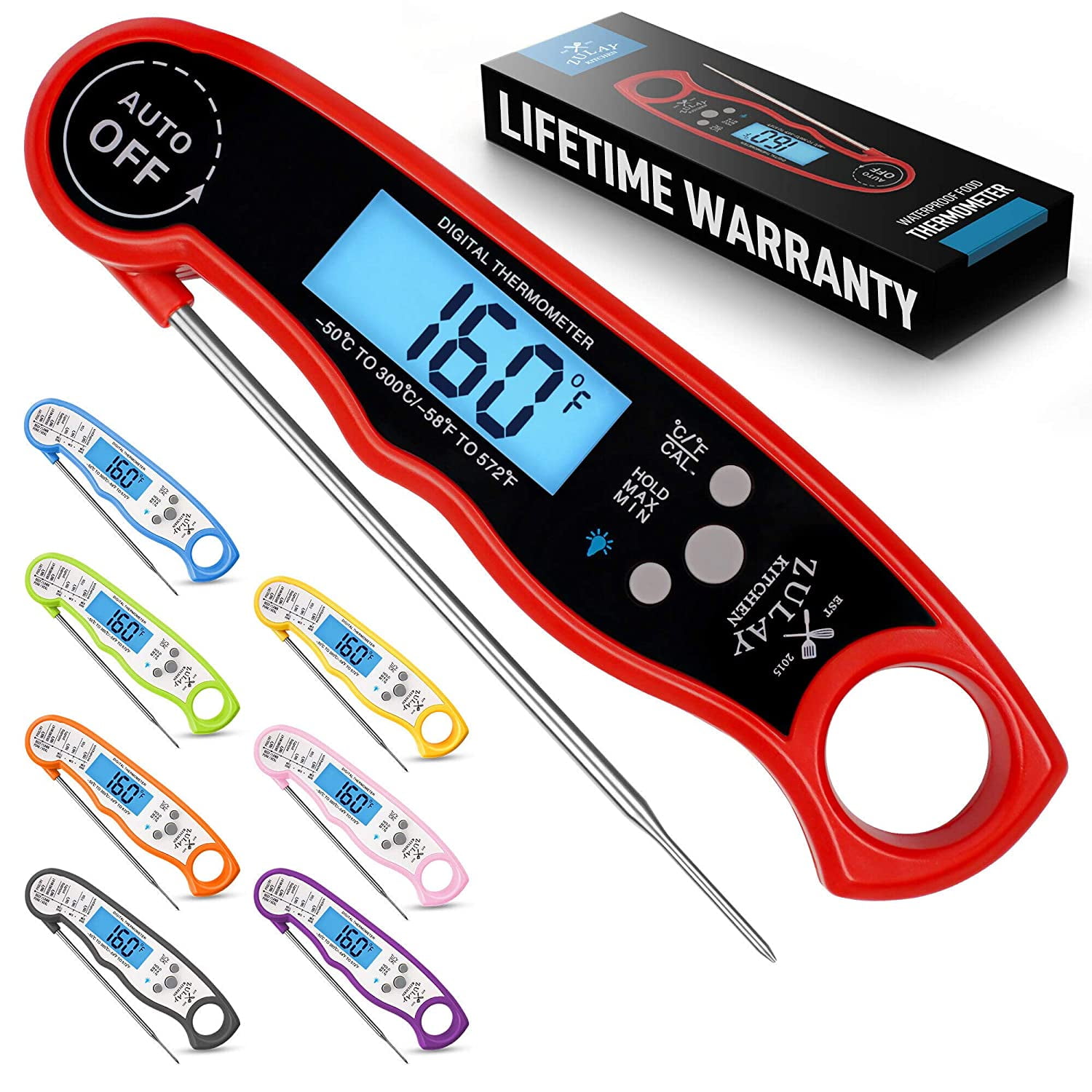 Zulay Kitchen Digital Meat Thermometer - Pink, 1 - Fry's Food Stores