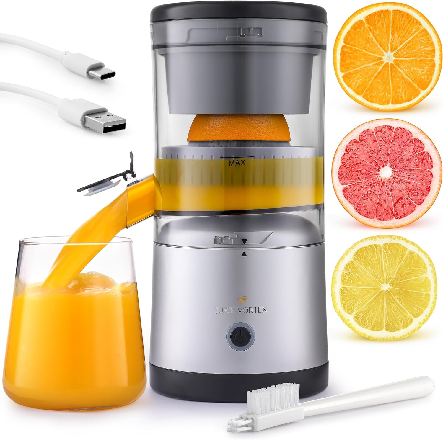 Zulay Kitchen Portable Juicer Extractor - Wireless USB Rechargeable ...