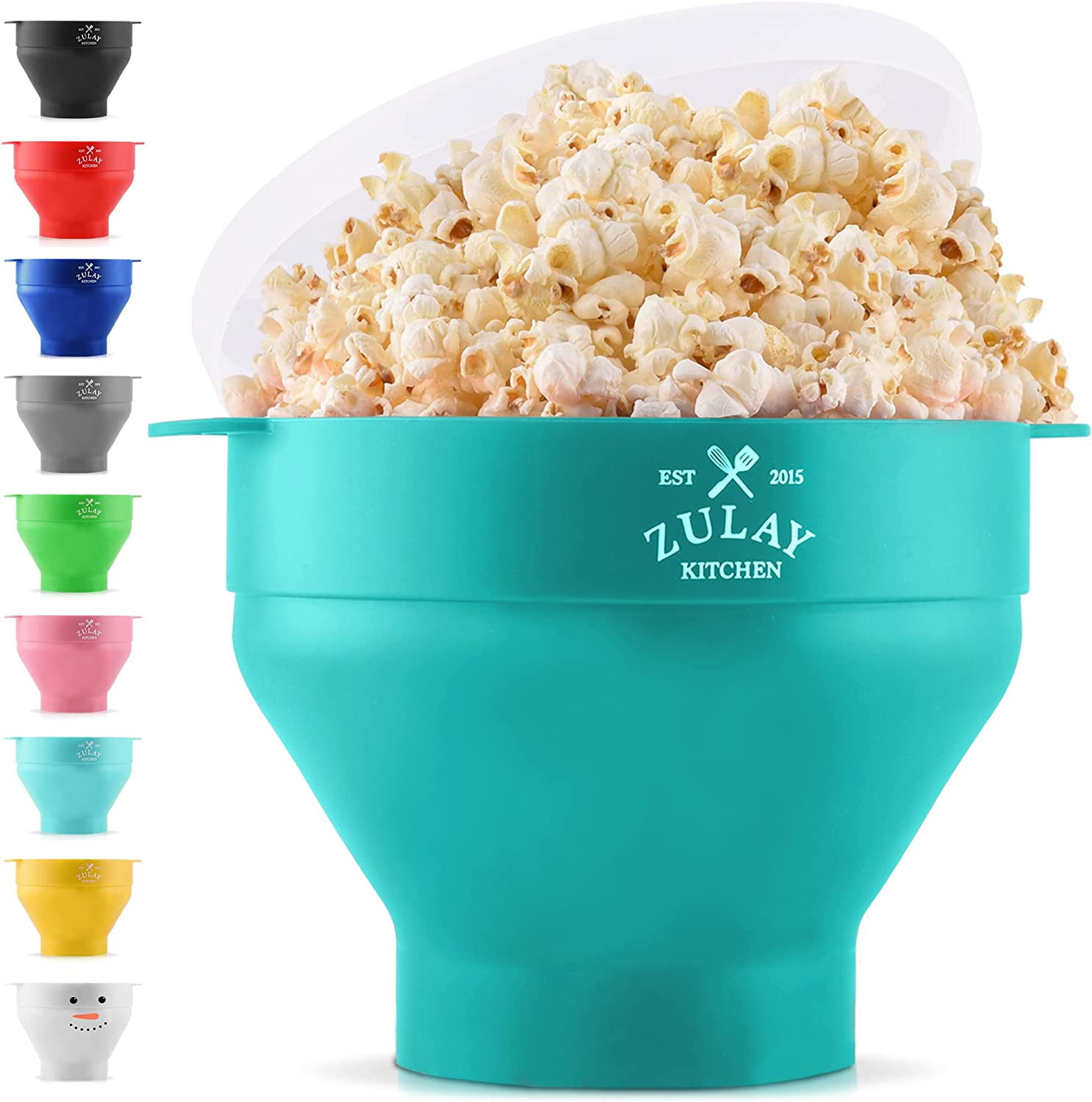 Zulay Kitchen Microwave Popcorn Popper & Reviews