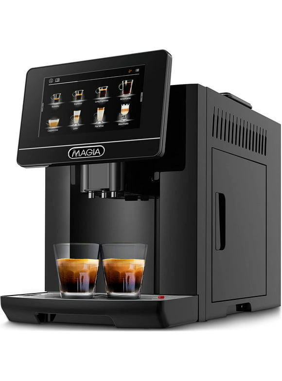 Zulay Kitchen Magia Super Automatic Coffee Espresso Machine Espresso Coffee Maker 1800ml - Black