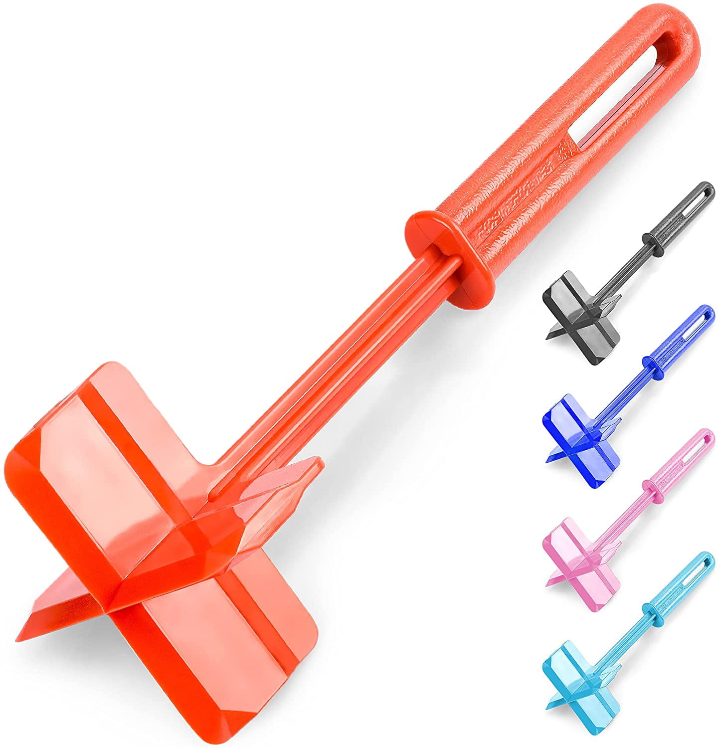 Zulay Kitchen Meat Chopper for Ground Beef and Ground Beef Smasher Durable  Plastic Masher Pink