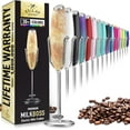 thumbnail image 1 of Zulay Kitchen Milk Frother for Lattes Upgraded Ultra Stand Foam Maker Stainless Steel - Bright Granite, 1 of 6