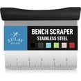 thumbnail image 1 of Zulay Kitchen Multi-purpose Stainless Steel Bench Scraper & Chopper Quick & Easy Perfect Cuts Black, 1 of 7