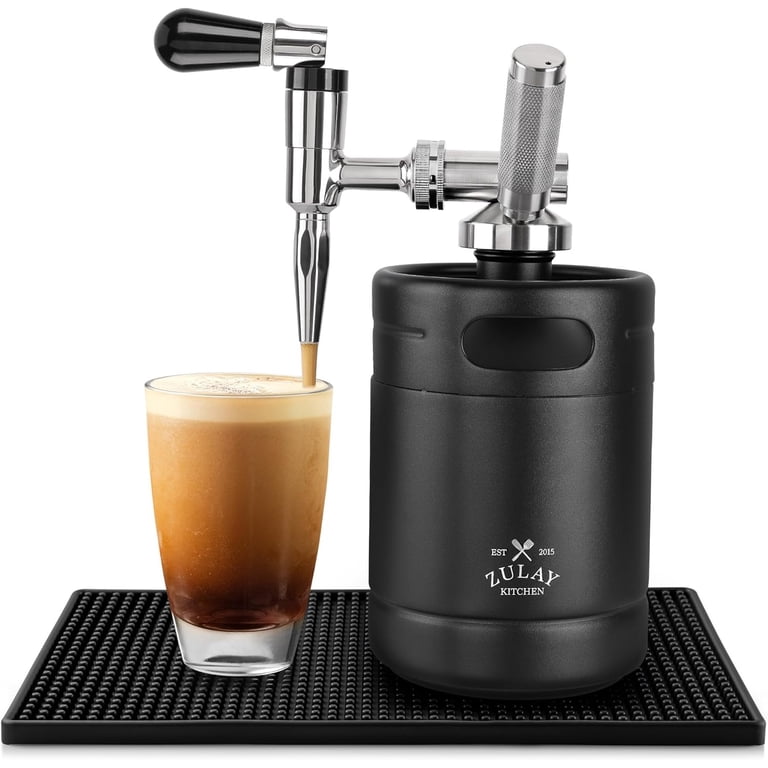 Zulay Kitchen Large Nitro Cold Brew Coffee Maker & Brewer Keg with