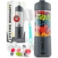 thumbnail image 1 of Zulay Kitchen Portable Blender USB Rechargeable Personal Juicer Ice Crushing Fruit Juice Mixer for Shakes and Smoothies Dark Silver, 1 of 8