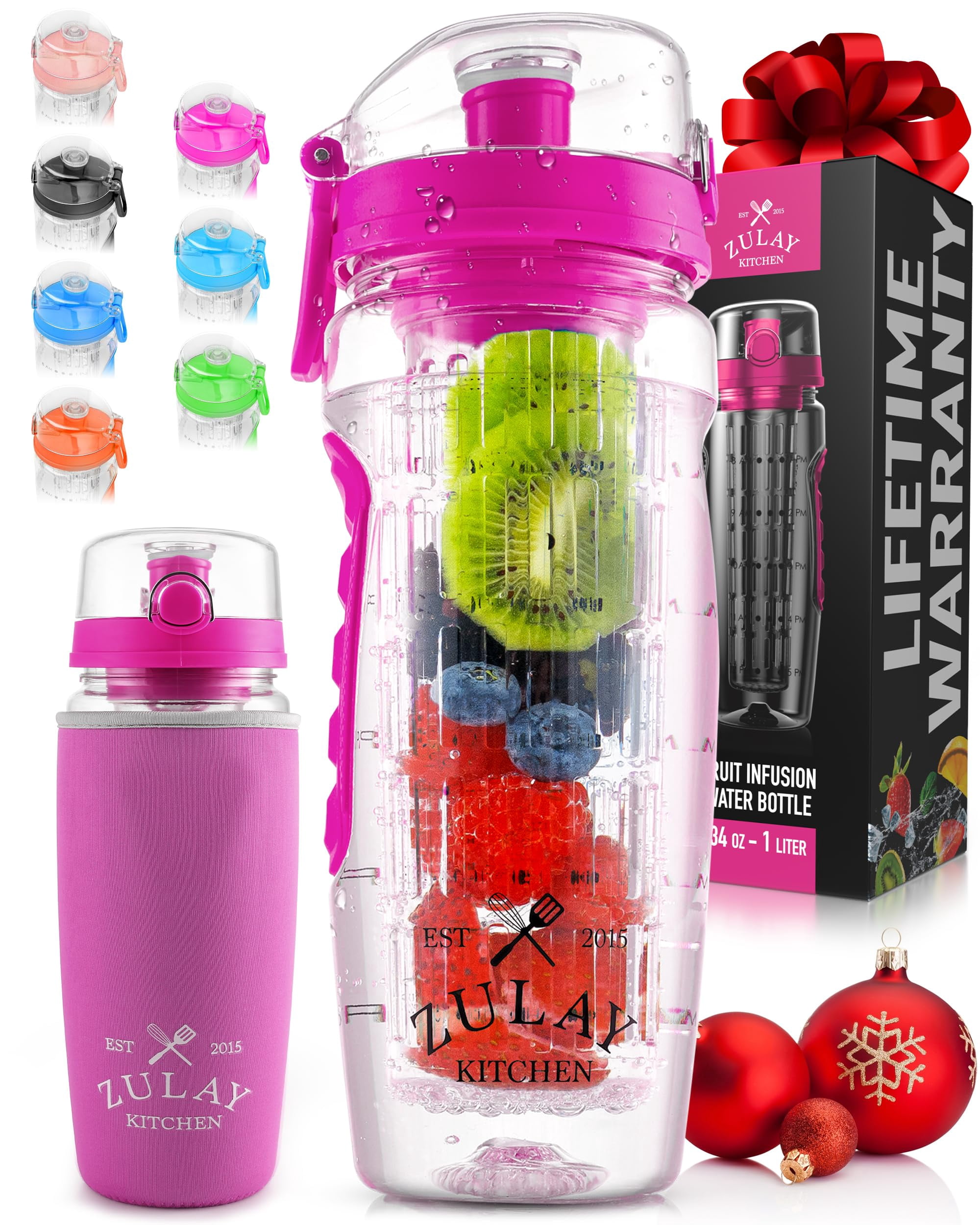 Emoi Kids Water Bottle - 12oz/16oz BPA-Free Tritan, Leakproof, With Hand Strap, For School & Sports