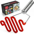 thumbnail image 1 of Zulay Kitchen Non-Scratch Potato Masher – Heavy-Duty Stainless Steel & Silicone Hand Masher for Smooth Mashed Potatoes, Avocados & More – Durable & Easy to Clean Kitchen Tool, 1 of 9