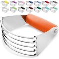 thumbnail image 1 of Zulay Kitchen Professional Dough Blender & Pastry Cutter Stainless Steel Dishwasher-Safe Orange, 1 of 7