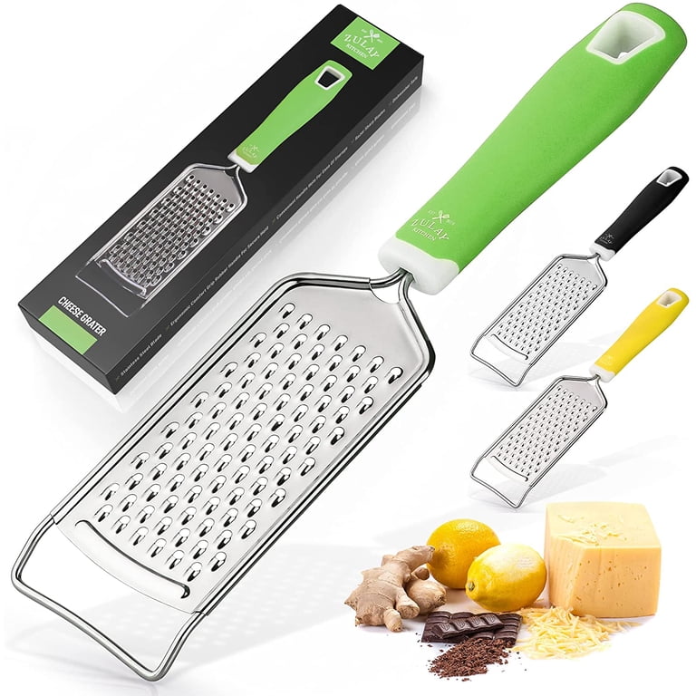 Zulay Kitchen Professional Stainless Steel Flat Handheld Cheese