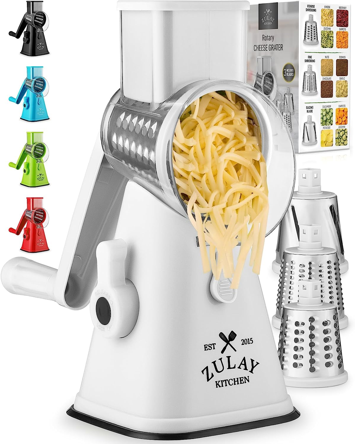 Cheese Grater Rotary Cheese Grater For Kitchen Kitchen - Temu