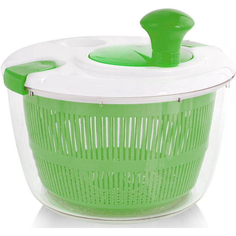  Oihya Salad Spinner Stainless Steel Salad Spinner Rotare Lettuce  Washer and Dryer Easy Draining and Compact Storage Large 3.5 L: Home &  Kitchen