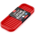 thumbnail image 1 of Zulay Kitchen Silicone Sponge Holder - Flexible Tray (Red), 1 of 8