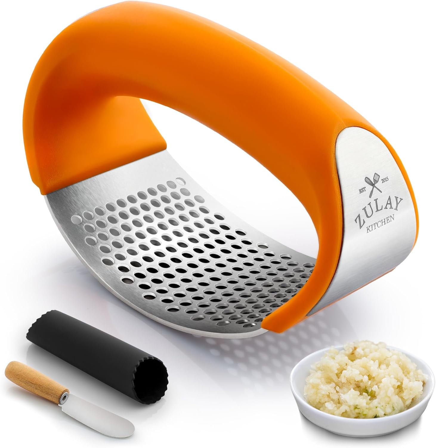 Premium Stainless Steel Garlic Press Rocker
