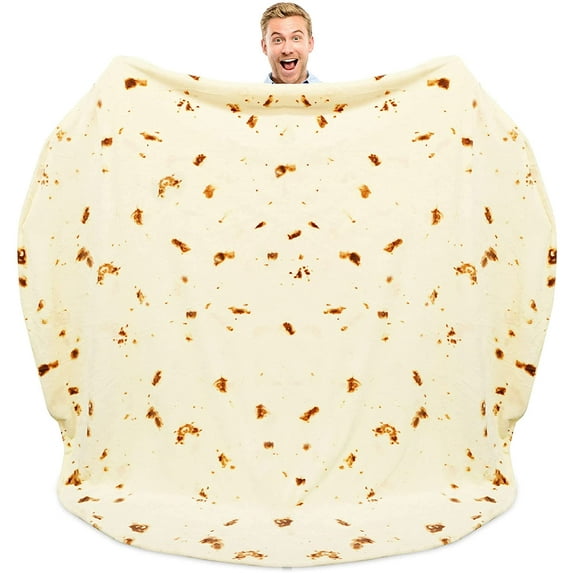 Zulay Kitchen Tortilla Blanket Double Sided Polyester for Adult and Kids Machine Washable - 80 inches