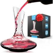 Zulay Kitchen Wine Decanter and Glass Carafe Authentic Wine Aerator Decanter