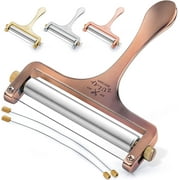 Zulay Kitchen Wire Cheese Slicer with Adjustable Thickness Stainless Steel - Copper