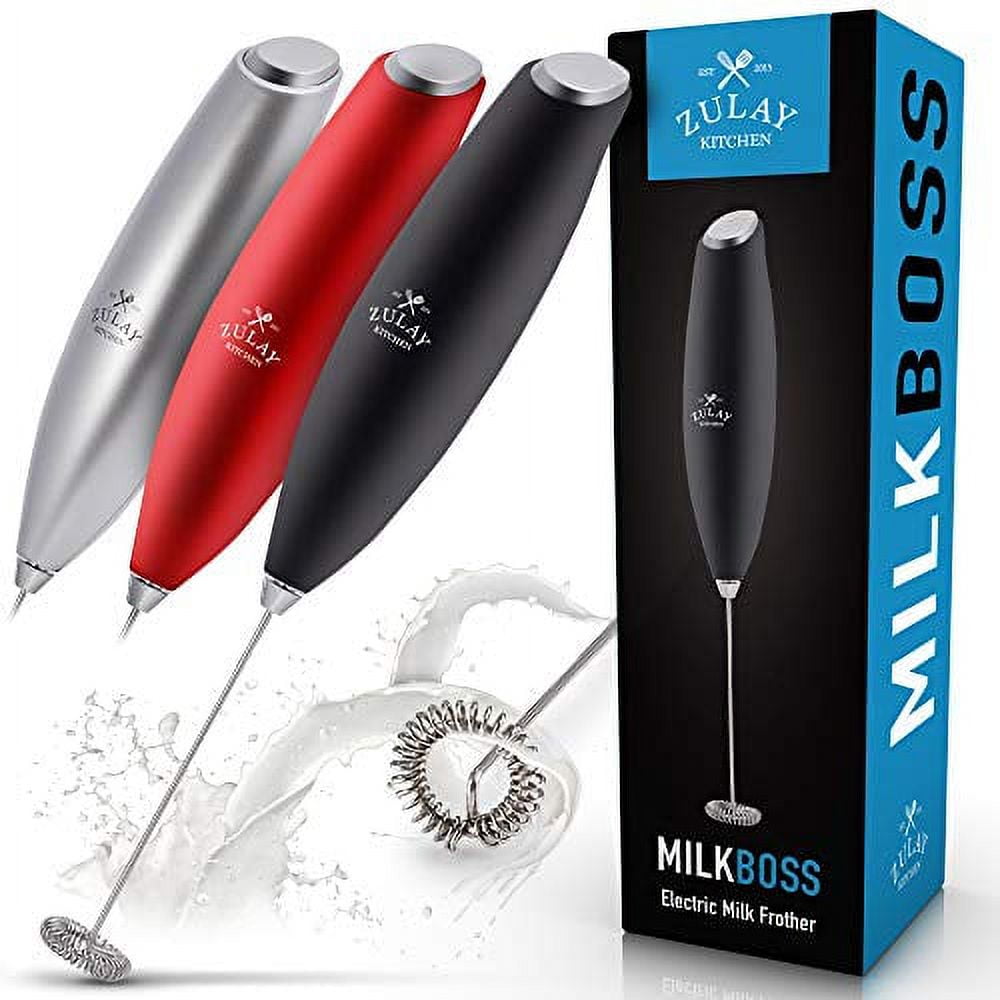 Zulay Kitchen Milk Frother Whisk Maker Batteries • Price »