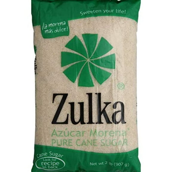 Zulka Pure Cane Sugar 2 lbs (Pack of 12)