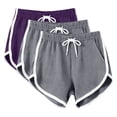 thumbnail image 1 of Zulora Women's Athletic Shorts with Contrast Piping and Drawstring Waist, 1 of 7