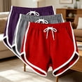 thumbnail image 1 of Zulora Women's Athletic Shorts with Contrast Piping and Drawstring Waist, 1 of 7