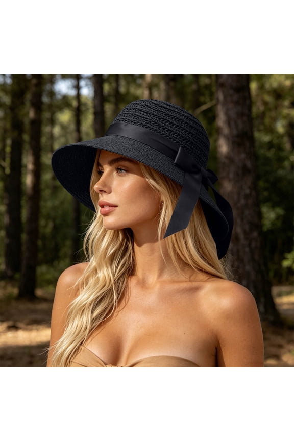 Women's Floppy Sun Hat Wide Brim Beach Hat for Summer Vacation Pool