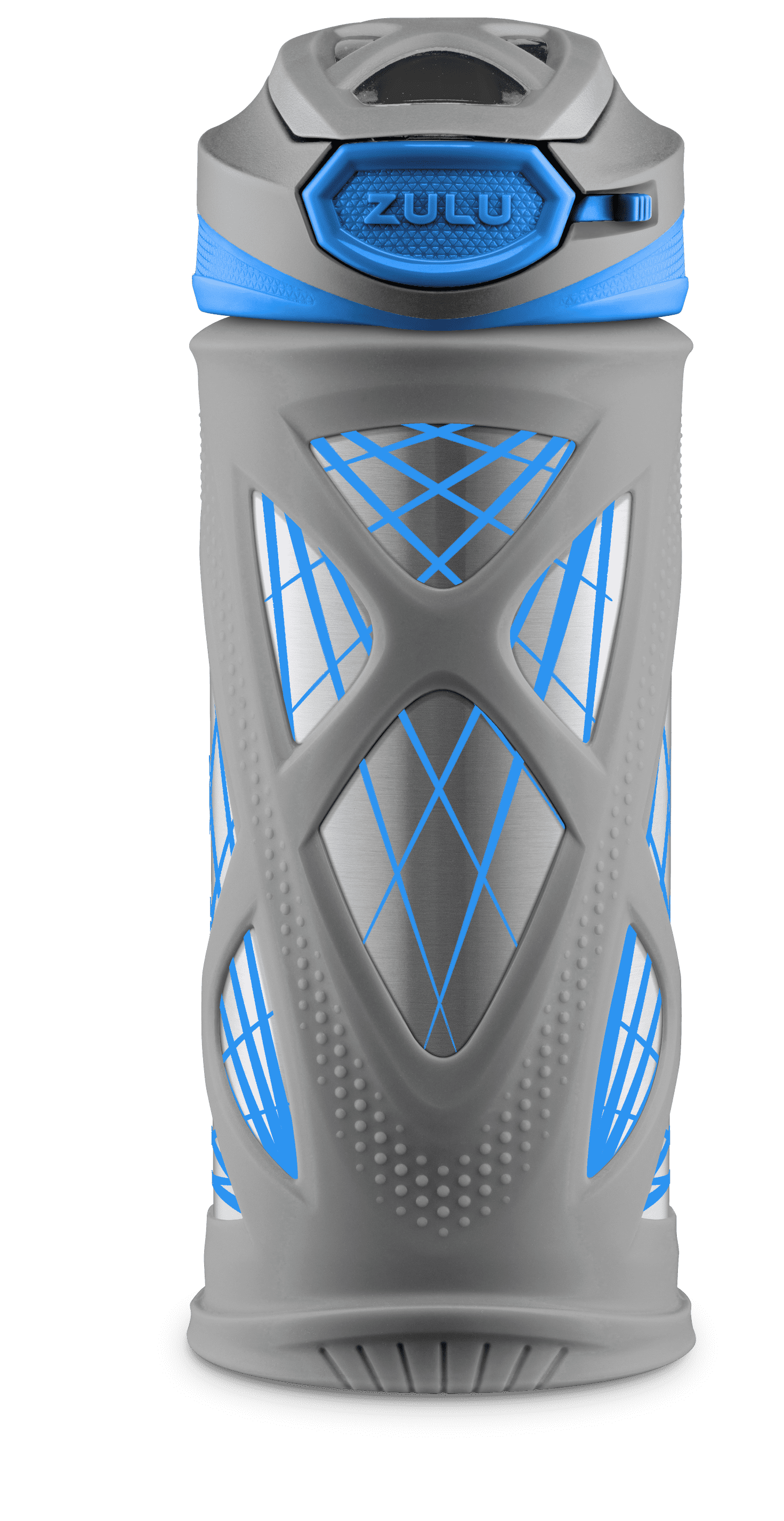 Zulu 12 Fluid Ounce Gray Stainless Steel Echo Water Bottle
