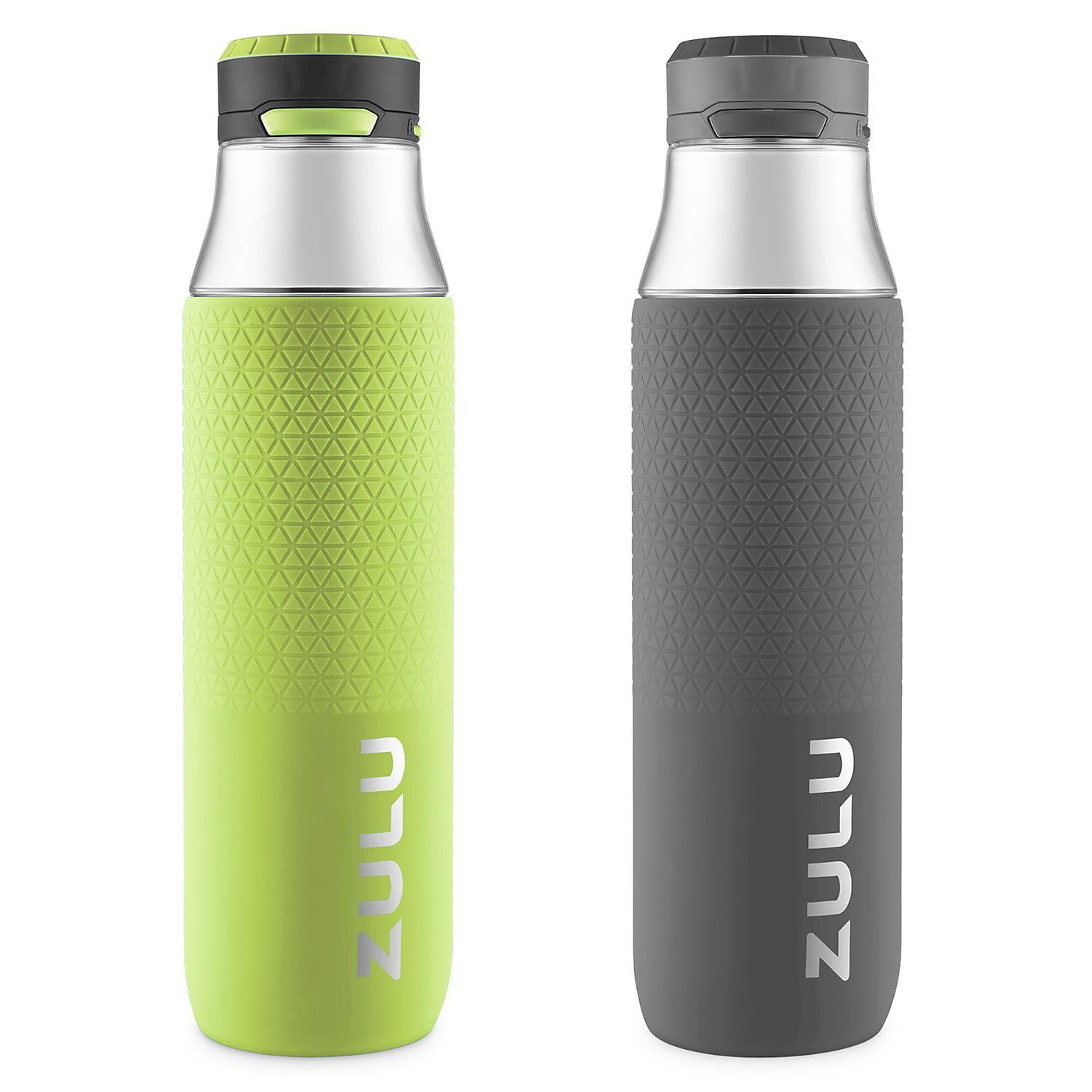 Zulu Tag 18 fl oz. Tritan Kids Soft Straw Water Bottle, Mint, Green
