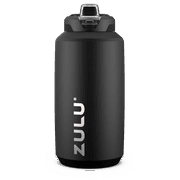 Zulu Black 64 fl oz. Half Gallon Stainless Steel Goals Jug Water Bottle