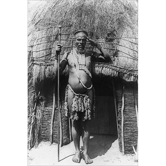 Zulu Chief- Fine Art Canvas Print (20" x 30")