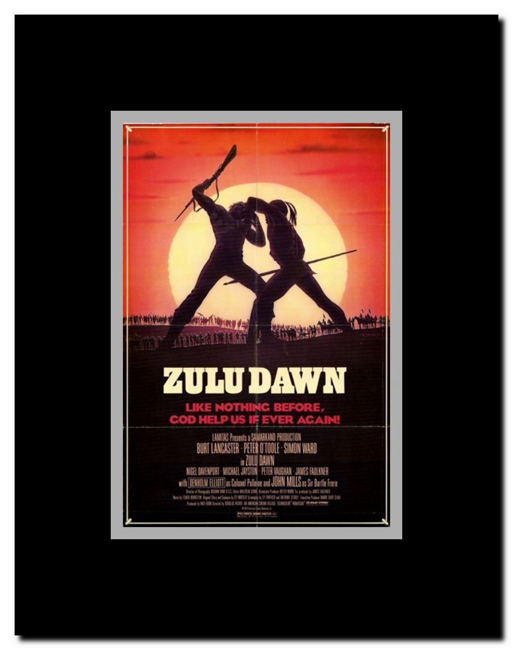 Zulu Dawn Framed Movie Poster