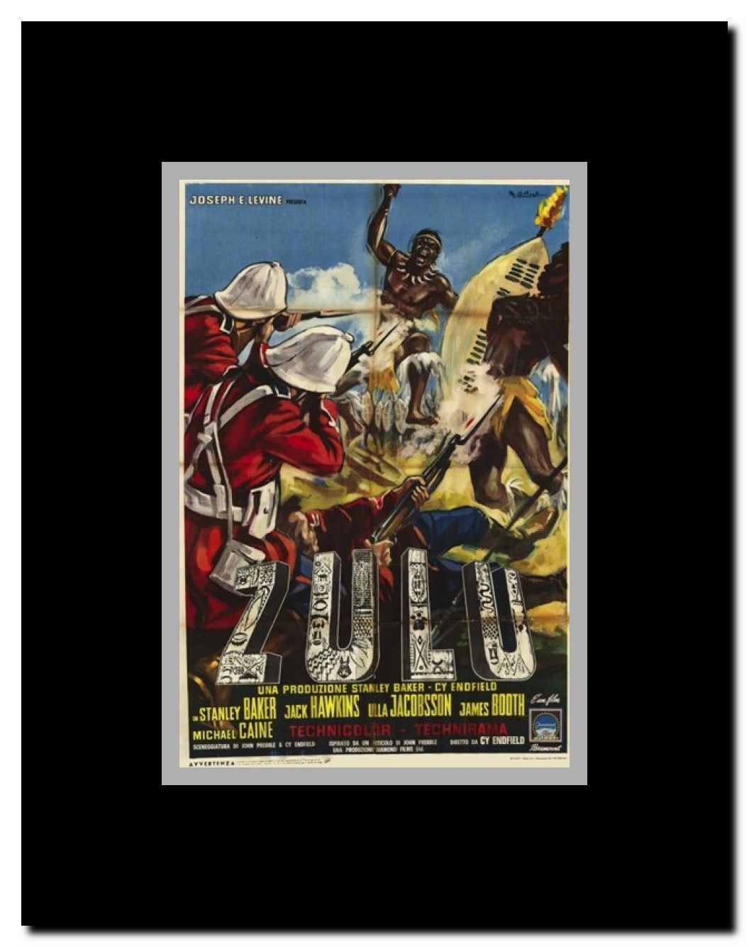 Zulu Framed Movie Poster