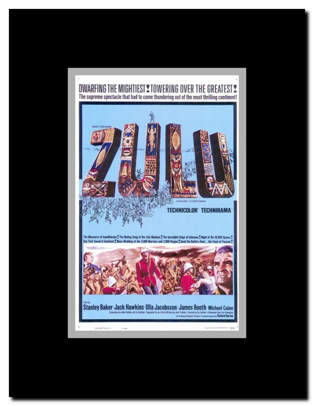 Zulu Framed Movie Poster