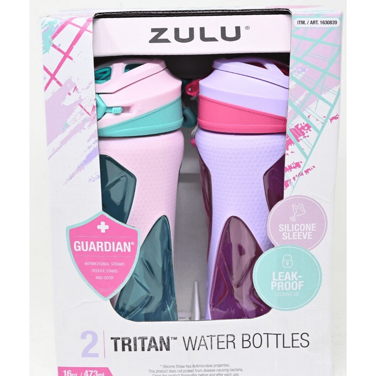 Zulu Torque 16oz Tritan Water Bottle, 2-pack only $6.97 Shipped at