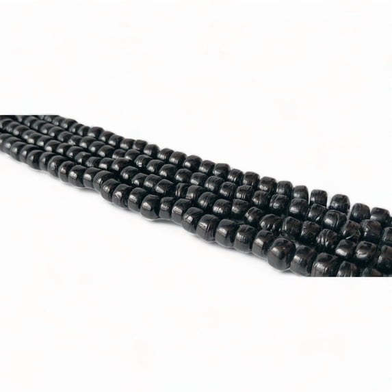 ZuluCraftShop Pony Beads, Crow Glass Beads, 6x9mm, 120 Pcs for Bracelets, Kandi, Hair, Jewelry