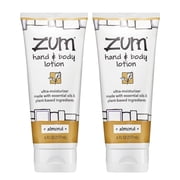 Zum Indigo Wild Hand & Body Lotion - Natural Hand Lotion for Dry Hands - Body Lotion for Women & Men - Body Moisturizers Include Shea Butter, Jojoba Oil & More - Almond Scent - 6 fl oz 2 Pack