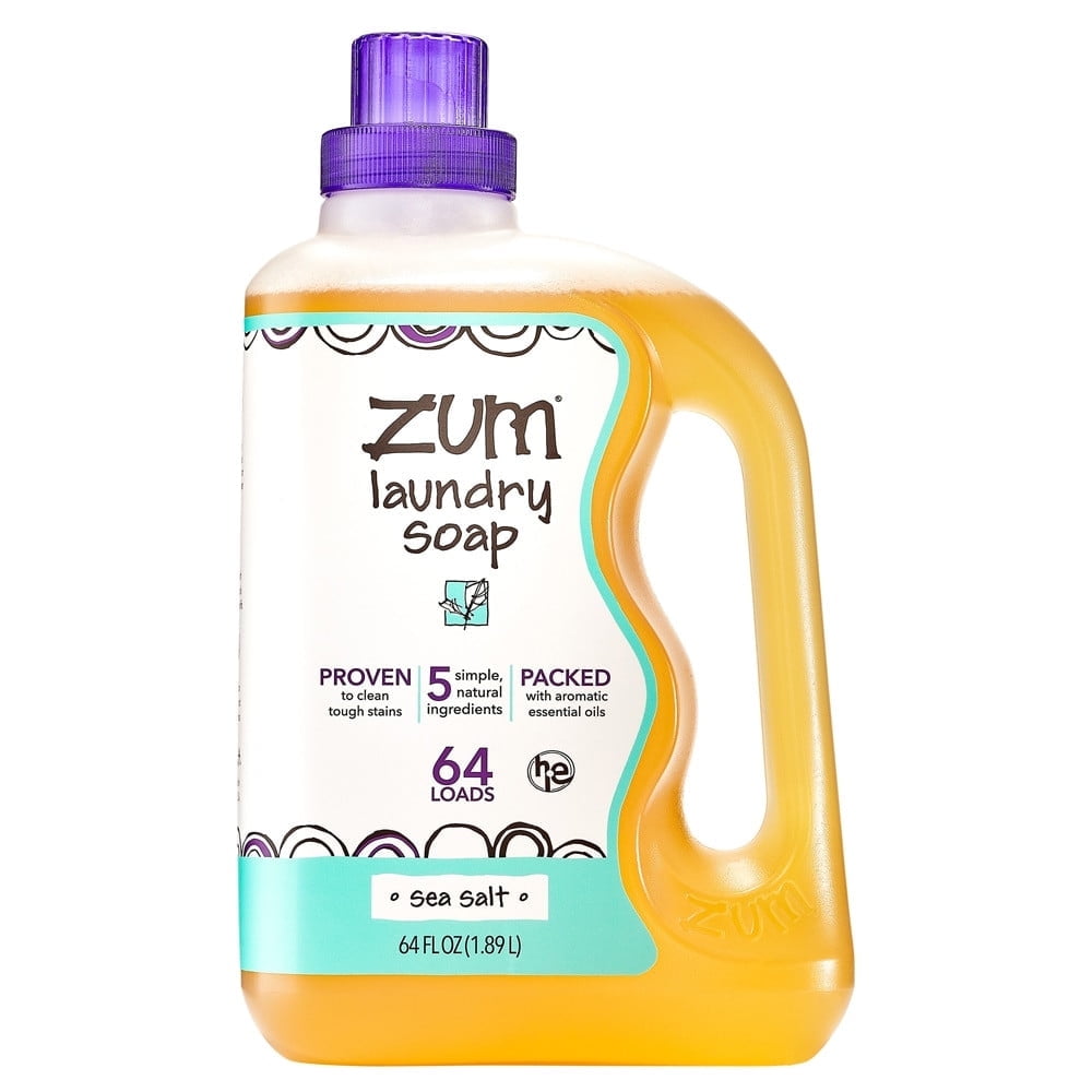Zum Laundry Soap, Sea Salt Scent, 64 fl oz, All-Natural