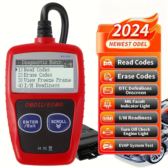 Zuma Auto Compact USB-Powered OBD2 Diagnostic Tool with I/M Readiness & CAN Support
