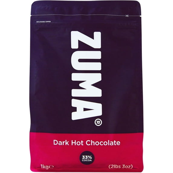 Zuma Dark Hot Chocolate 1Kg Bag Vegan Friendly