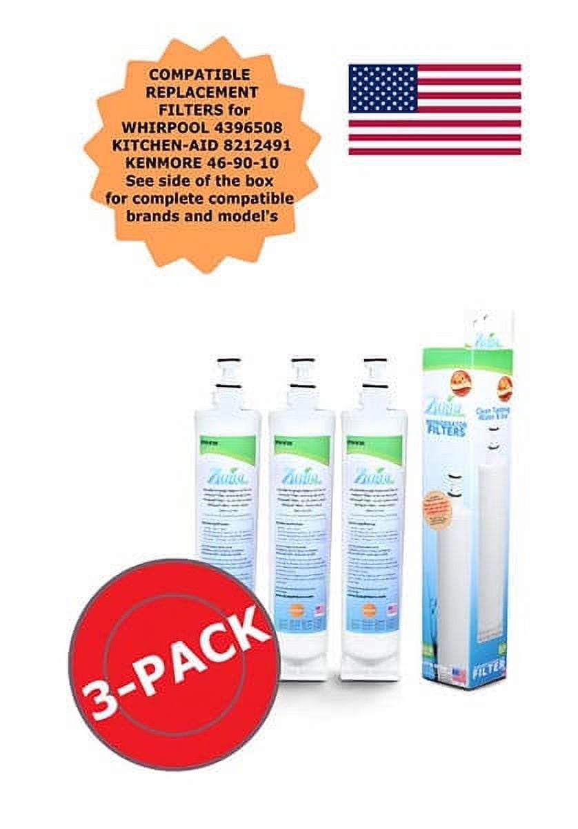 Zuma Filters™ Brand Refrigerator Water and Ice Filter compatible with Kenmore® 46-9010 (3 Pack) OPFW-RF300