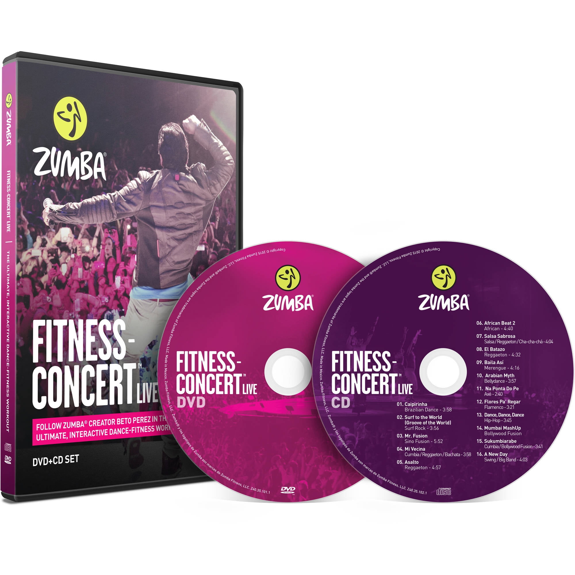 Tigre vagón plato Zumba Fitness Concert Live DVD/CD - Walmart.com