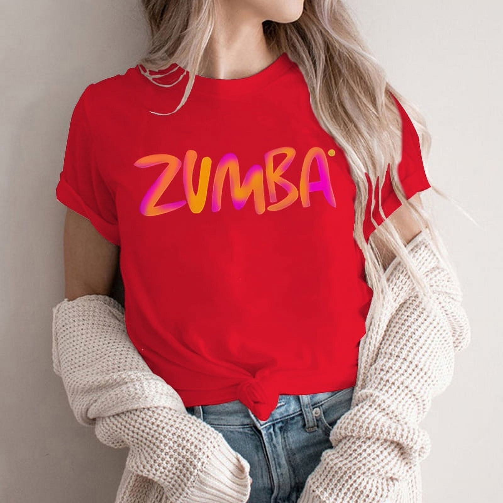 Zumba Letter Print Women Fashion Tshirt
