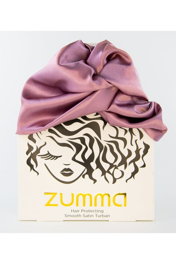 Satin Turban Headwrap, Dusty Rose Pink