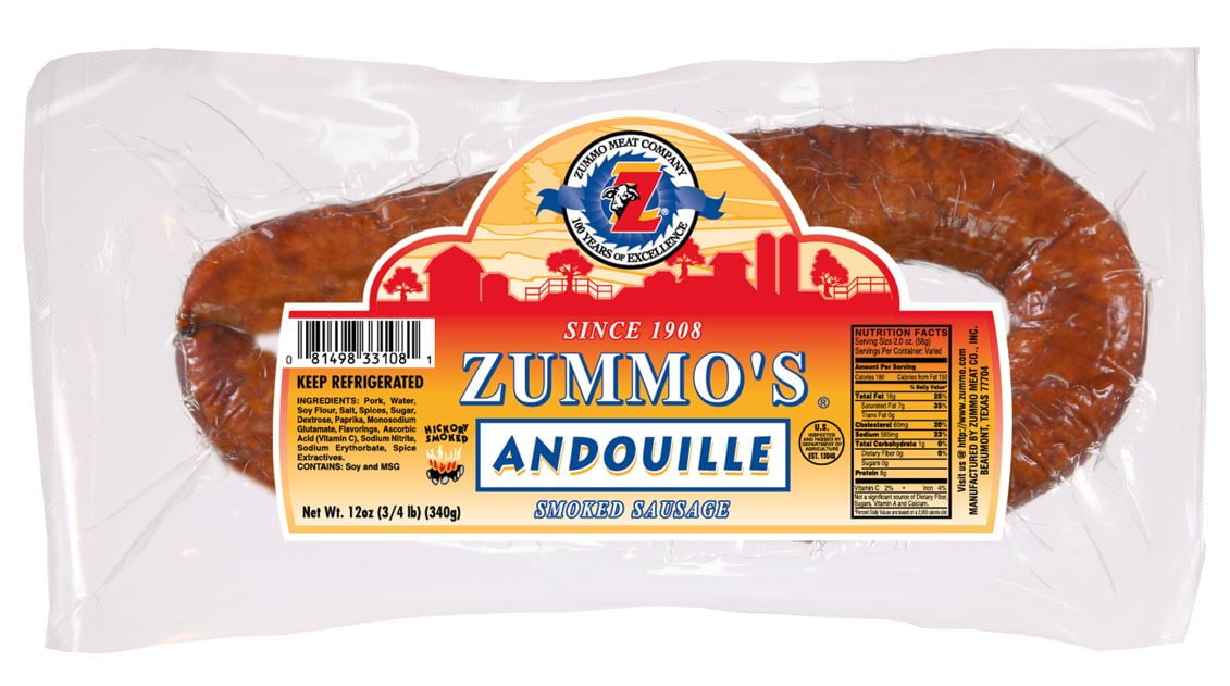 Zummo' s Cajun Style Andouille Smoked Sausage,12 oz.,1 Rope