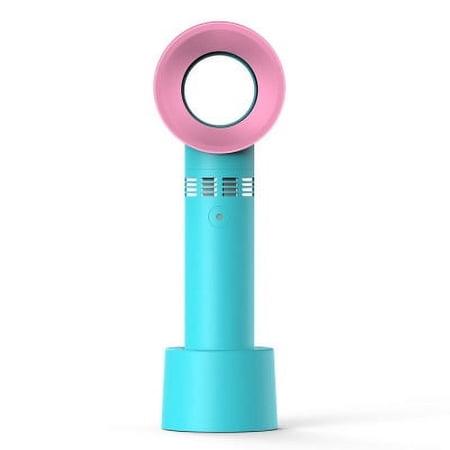 Zummy 3-Speed Rechargeable USB Bladeless Portable Anti-slip Base Handheld Fan