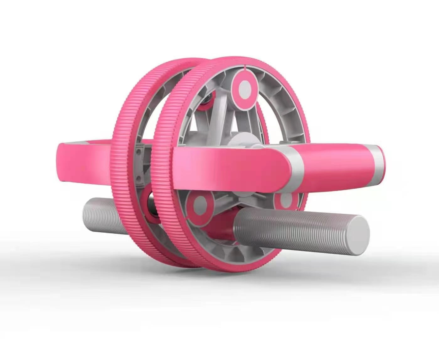 Zummy Abdominal Wheel Pull Strap Set Gym Fitness Training Set - Pink