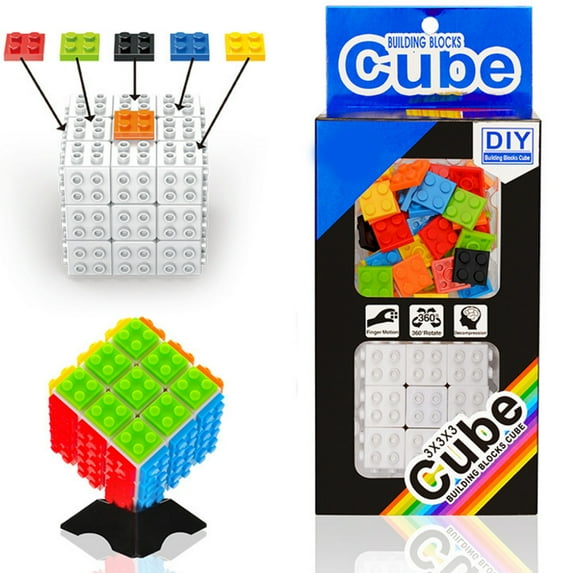Zummy Diy Building Bricks Magic Speed Cube Puzzle