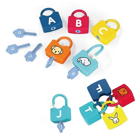 Zummy FS1133-M2 ABCs Keys and Locks Learning Toy with 26 Locks and 26 Keys