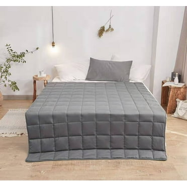 Zummy Gray Cotton Bed Blanket, King Size - Super Soft, Hypoallergenic