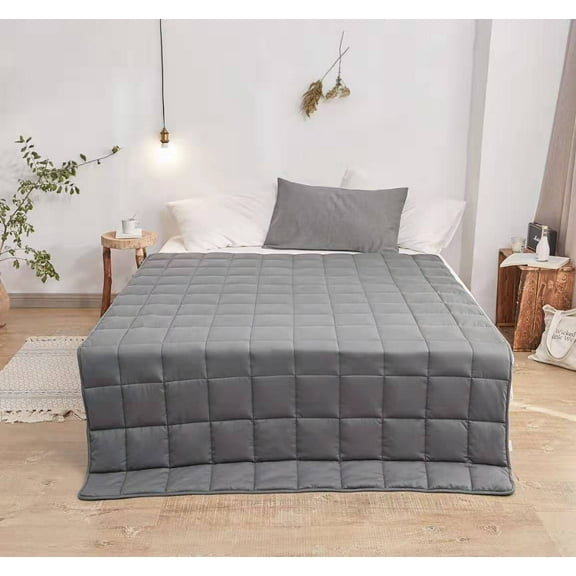 Zummy Gray Cotton Bed Blanket, King Size - Super Soft, Hypoallergenic