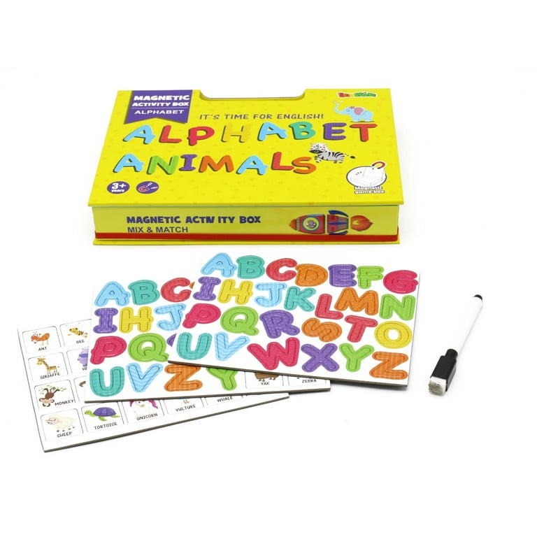 Zummy Magnetic Alphabet Themed Storytelling Playbox with Playing Cards 